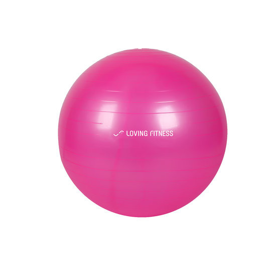 Pink Yoga Ball – Home Exercise Equipment